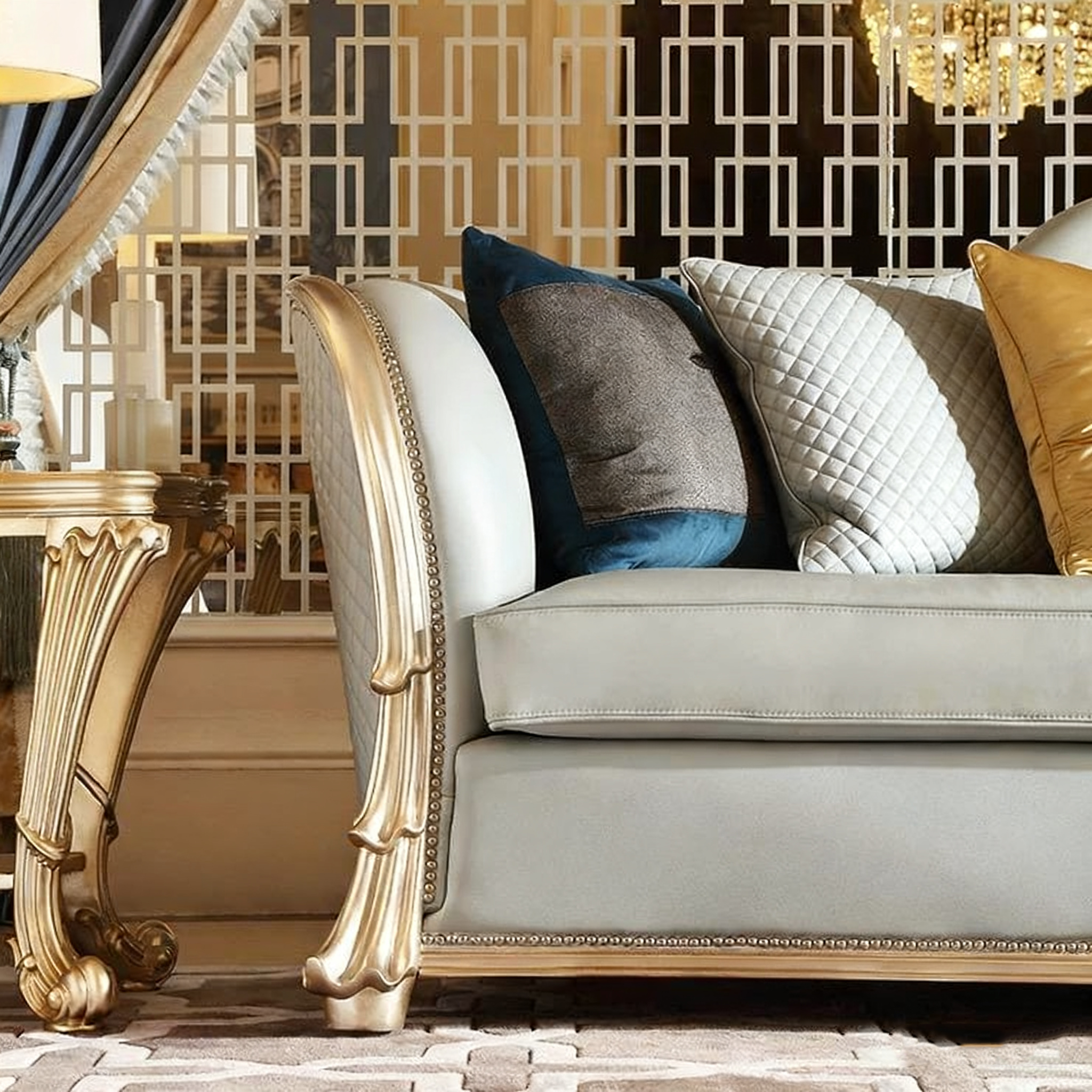Étoile French Solid Wood Sofa  image 5