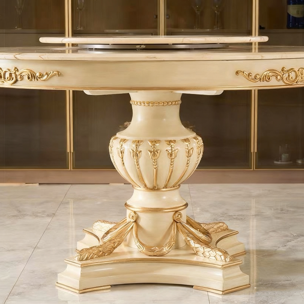 Eden Carved French Dining Table image 7