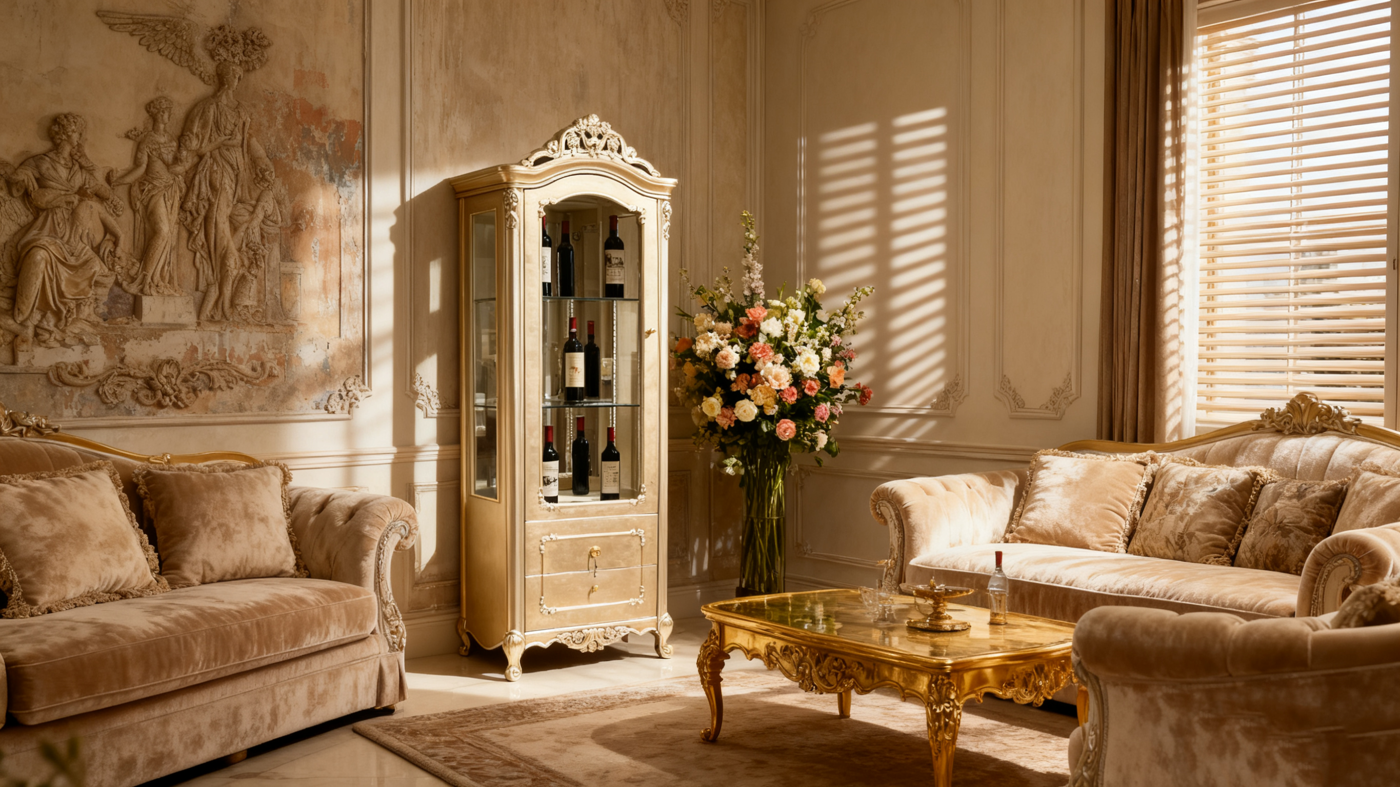 Avielle French Single Door Display Cabinet image 0