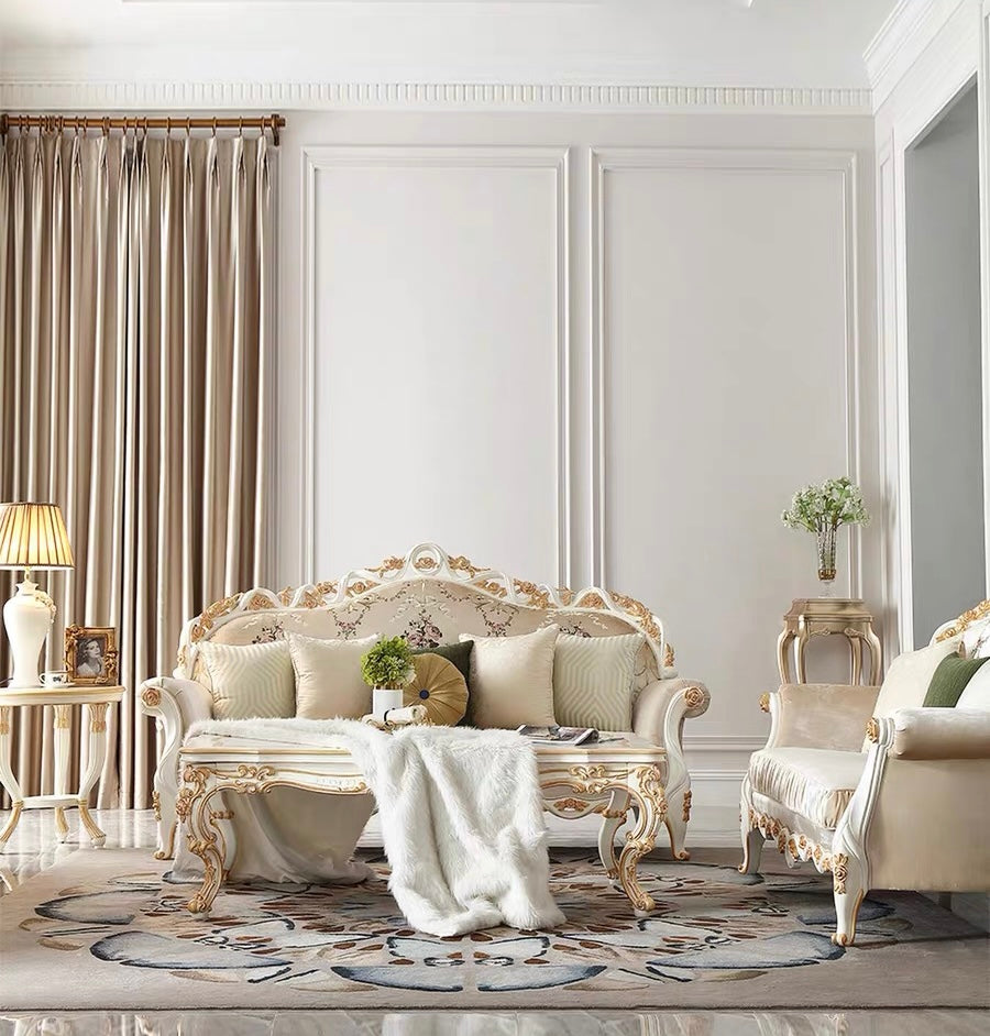 Eternal Bloom Luxury French Vintage Sofa image 0