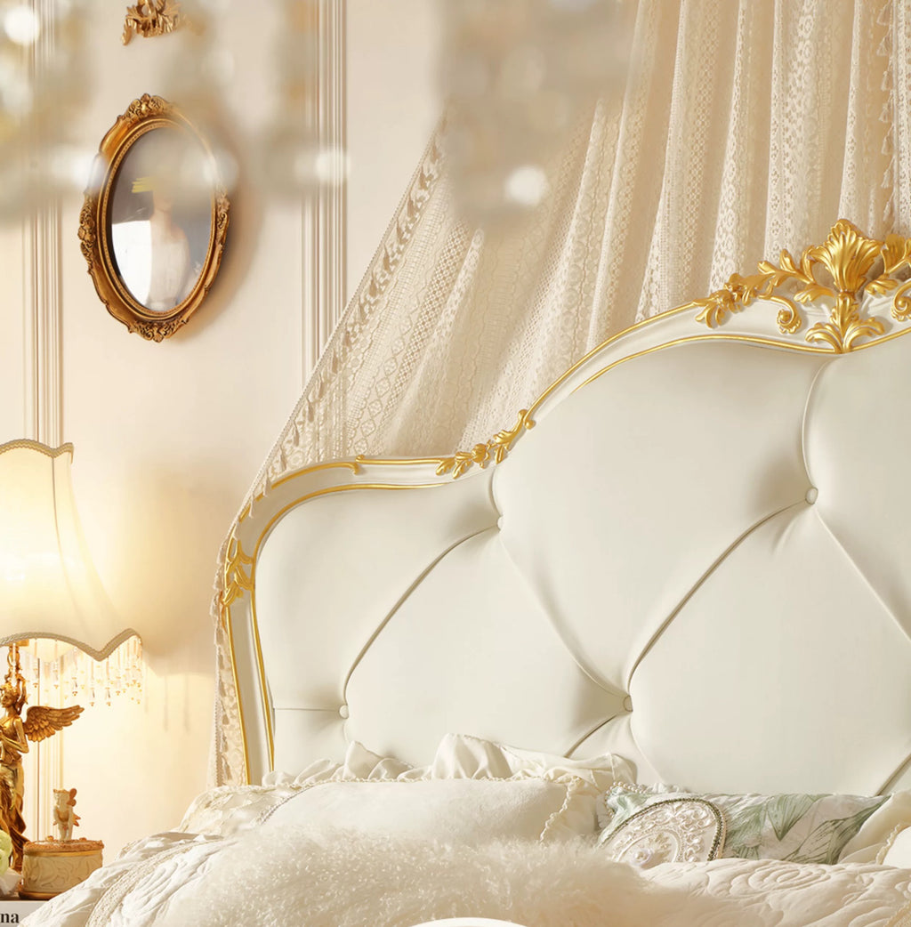 Luna White French Vintage King Bed image 5