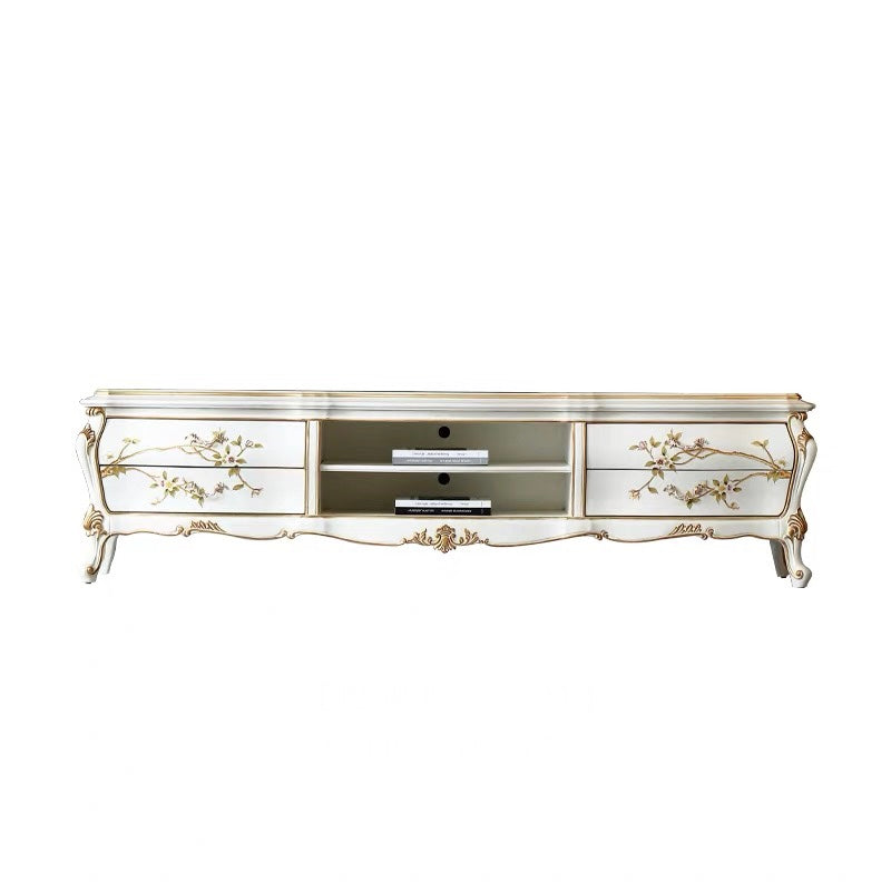 Ivory Luxe French Vintage TV Cabinet image 11