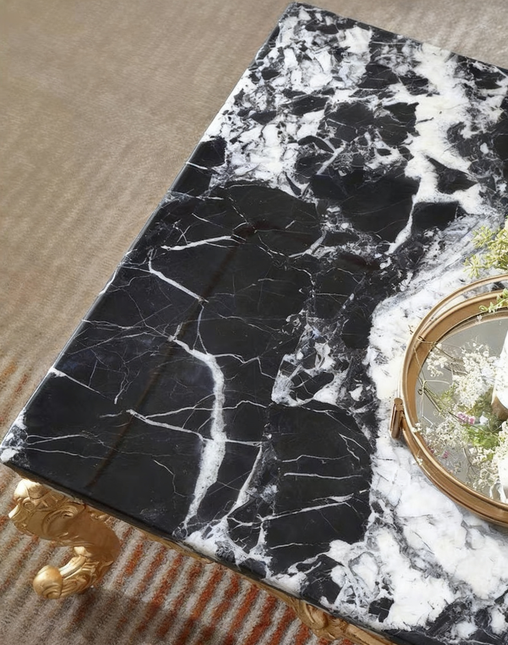 Velours Noir French Marble Coffee Table image 3
