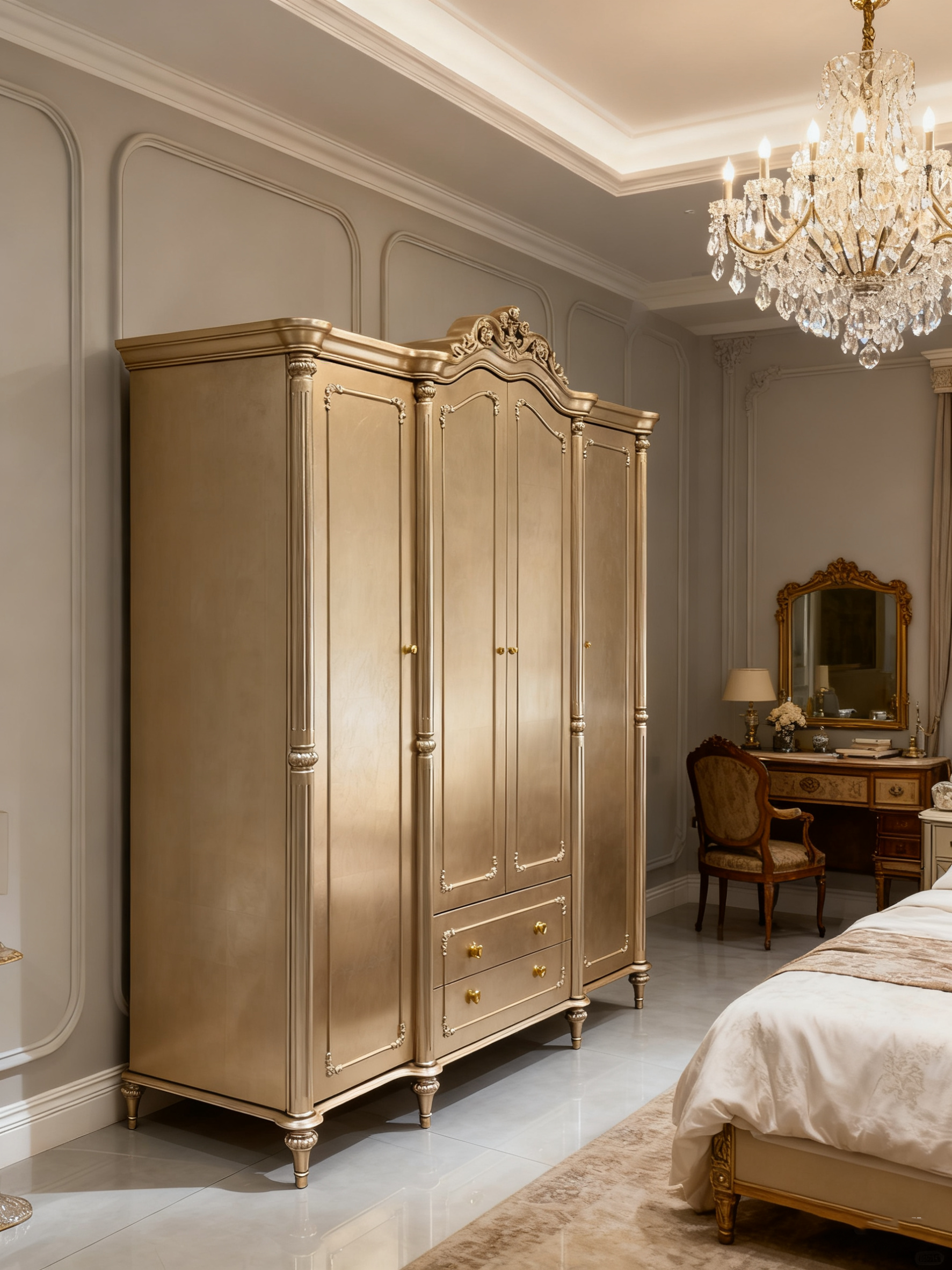 Serenité French Wardrobe Cabinet image 3