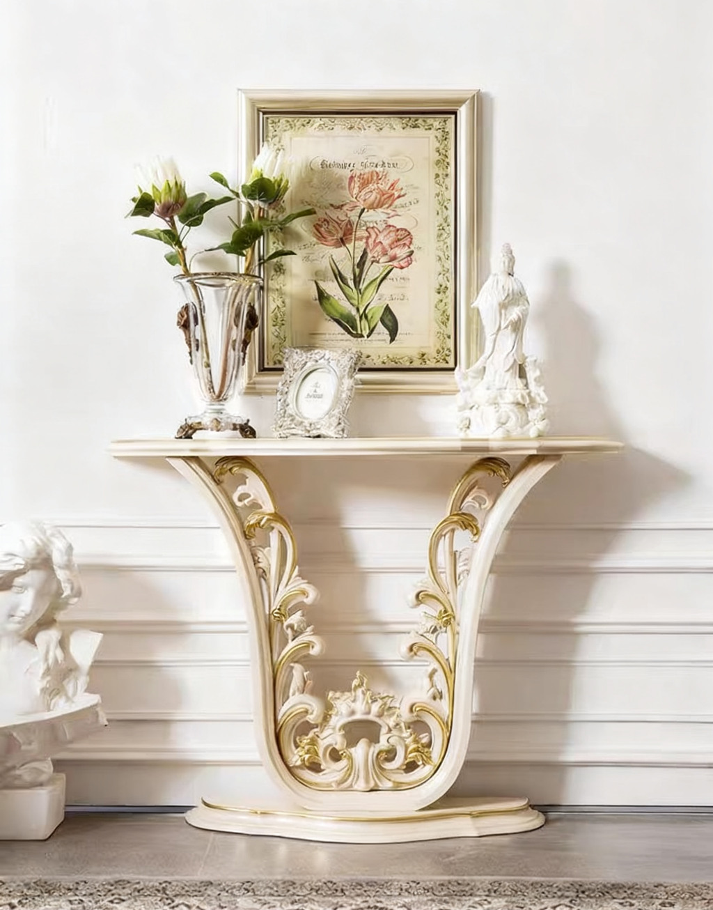 Golden Charm French Vintage Console image 1