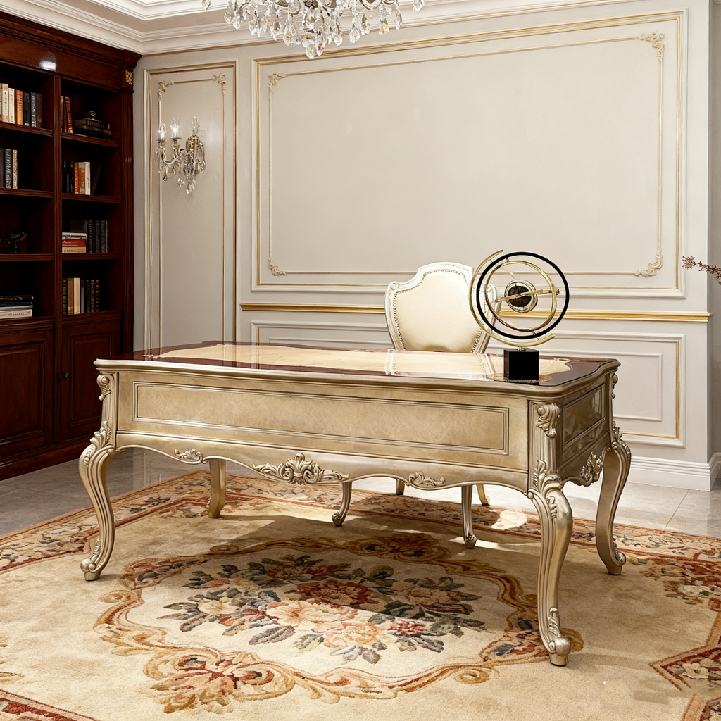 Veloria French Office Desk & Chair image 0