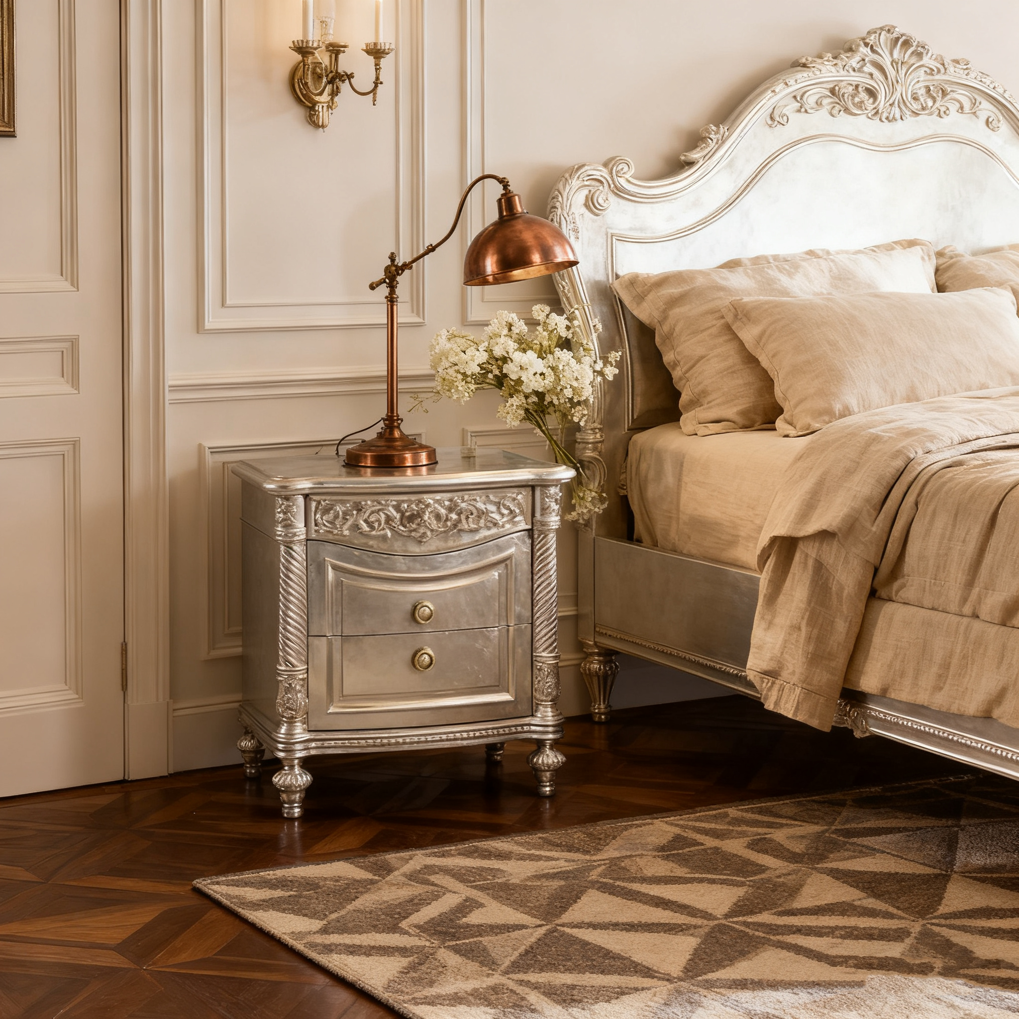 Versailles French Bedside Table image 2