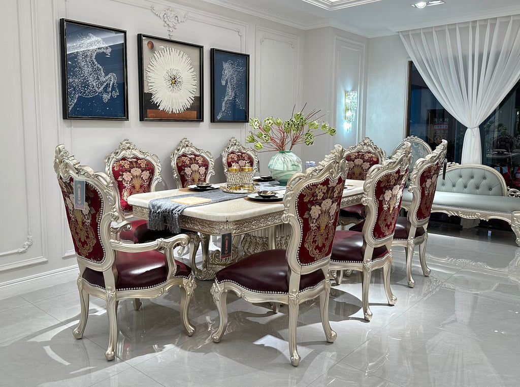 Rose Manor French Marble Dining Table image 7