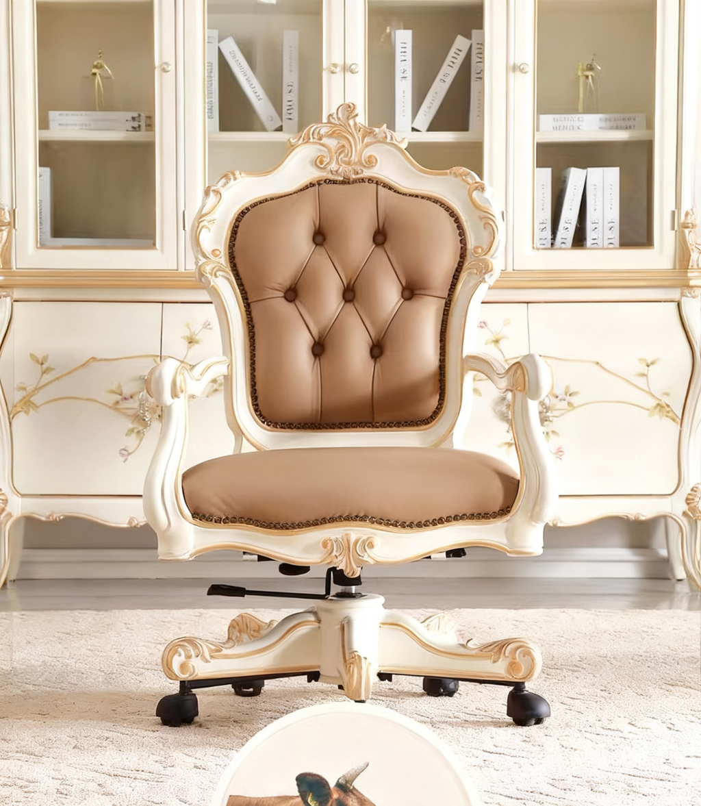 Ivory Luxe French Vintage Office Desk & Chair  image 11