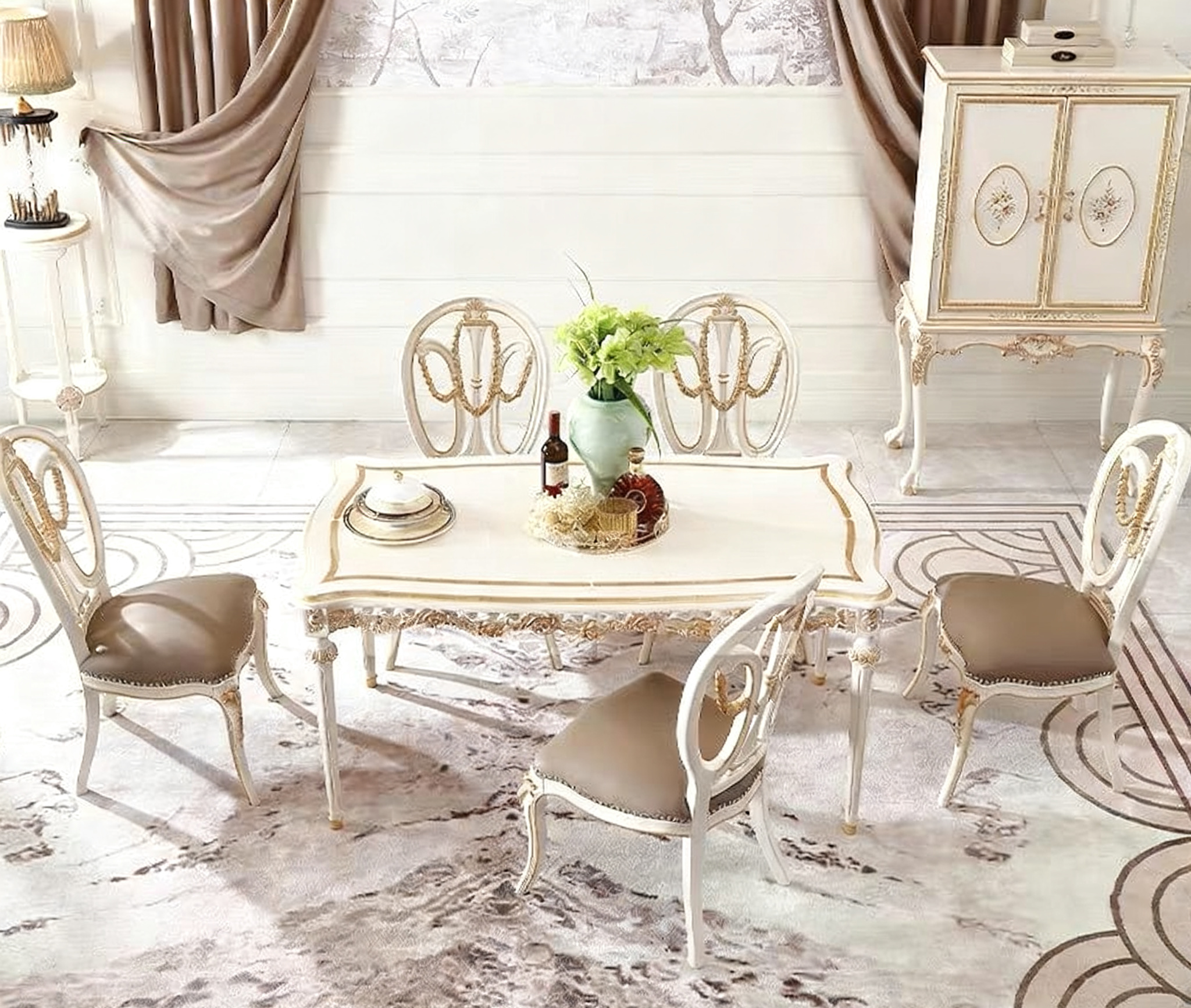Pearl Garden French Vintage Dining Table image 4