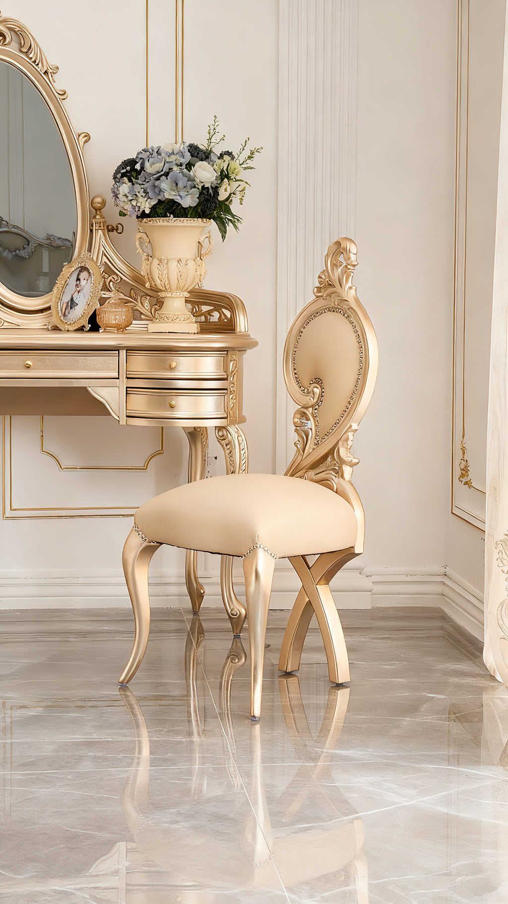 Royale French Dressing Table & Stool image 5