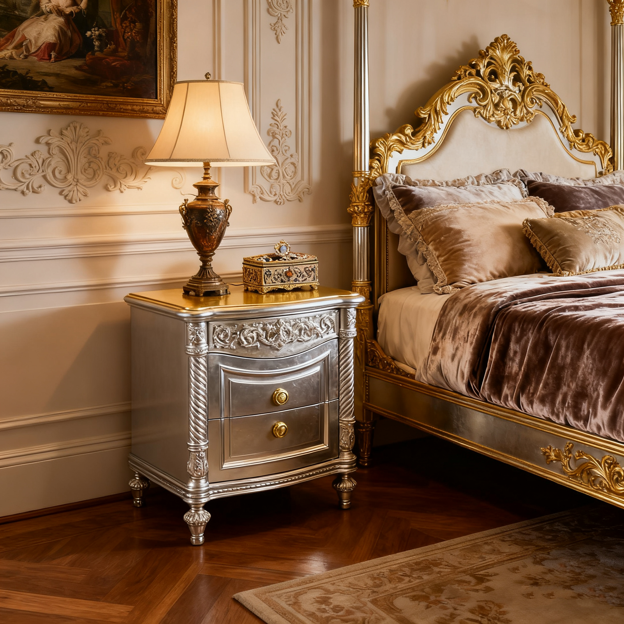 Versailles French Bedside Table image 1