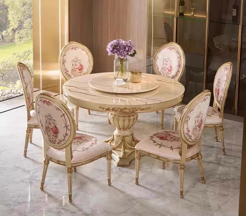 Eden Carved French Dining Table image 1