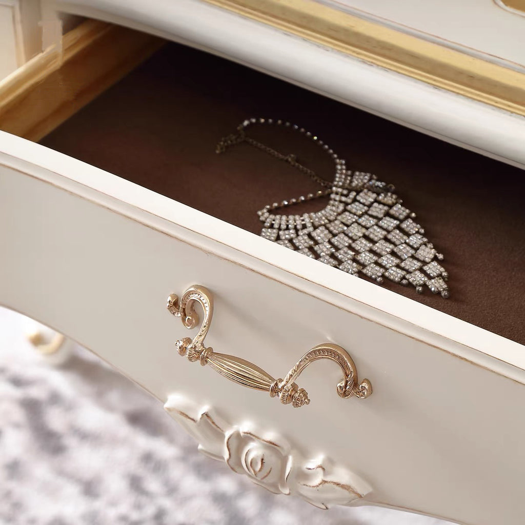 Luna White French Vintage Dressing Table image 4