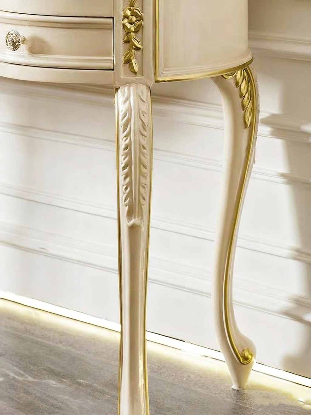 Royal Elegant French Vintage Dressing Table & Stool image 4