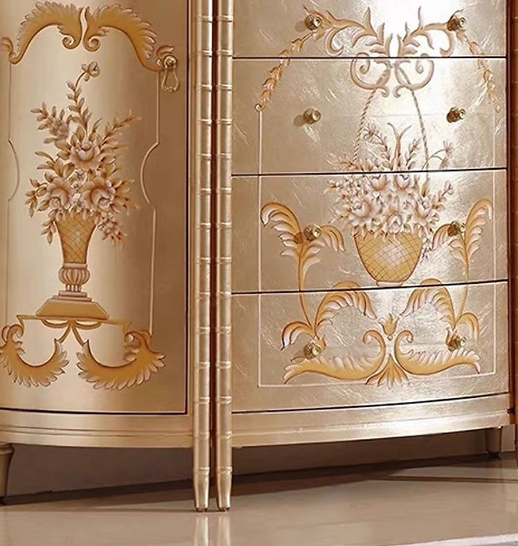 Royale French Console Table Drawer Chest