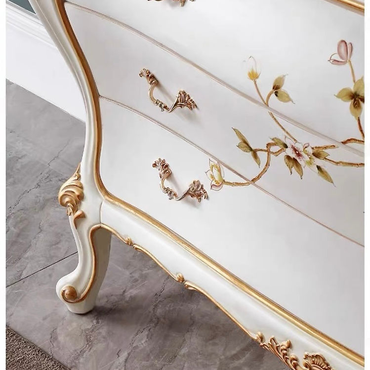 Ivory Luxe French Vintage Buffet Drawer Chest