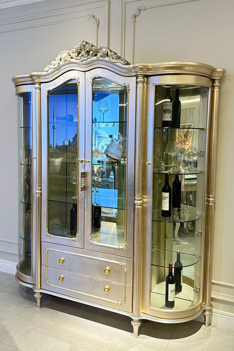 Royale Half Round French Display Cabinet