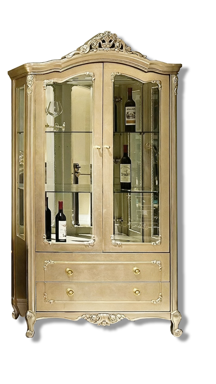 Avielle French Two Door Display Cabinet