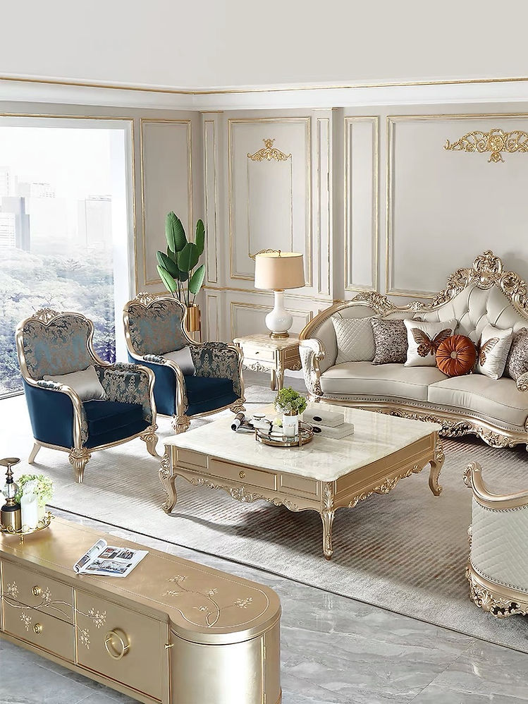 Versailles French Solid Wood Sofa