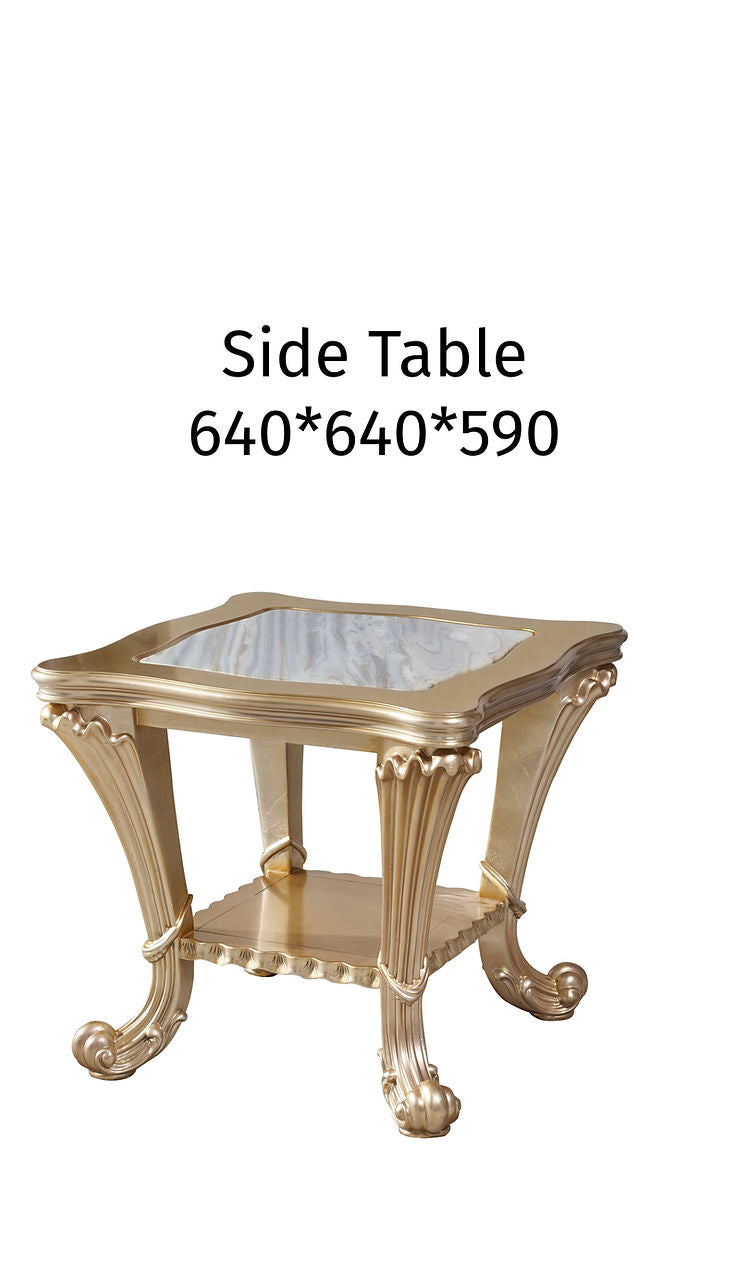 Solenne French Marble Side Table