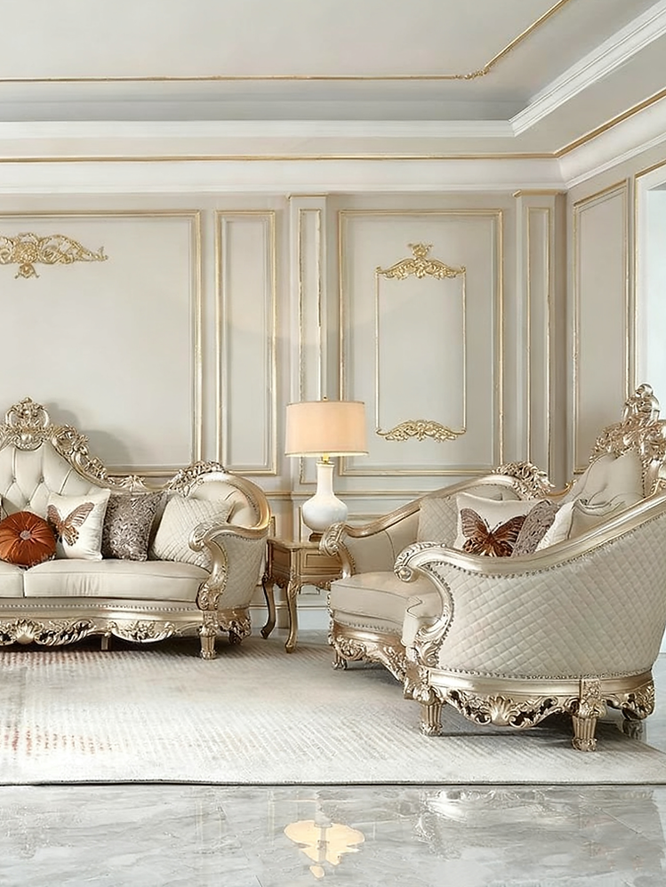 Versailles French Solid Wood Sofa