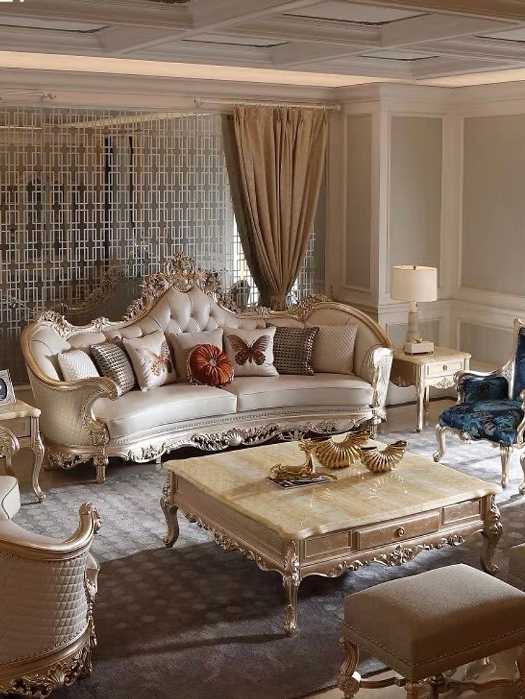 Versailles French Solid Wood Sofa