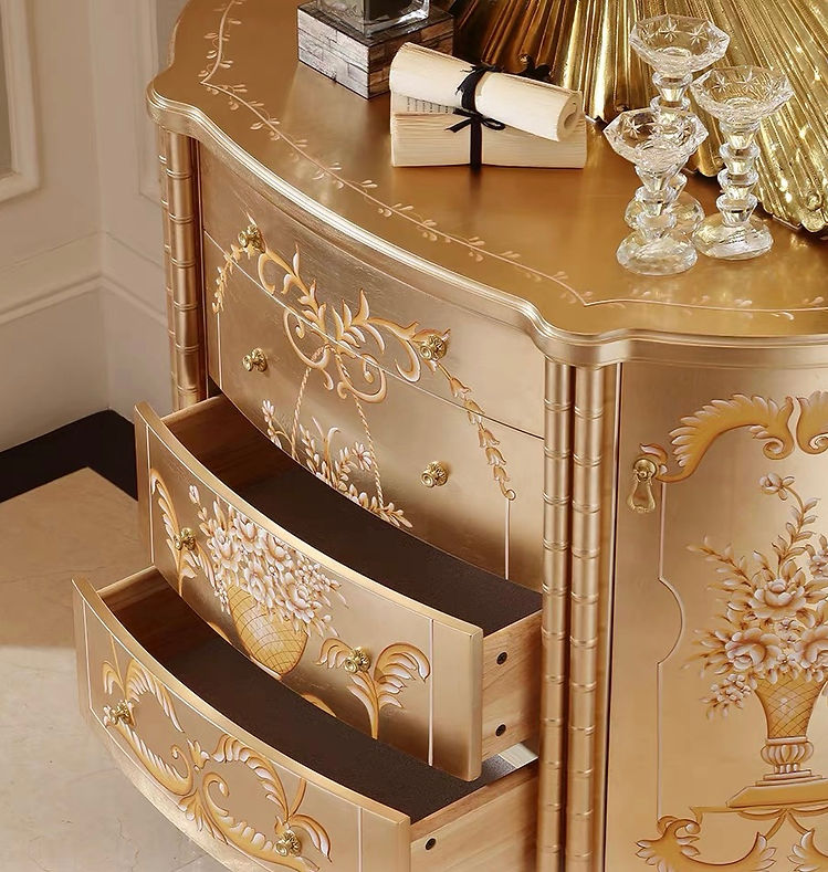 Royale French Console Table Drawer Chest