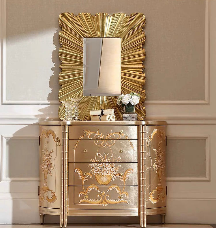 Royale French Console Table Drawer Chest