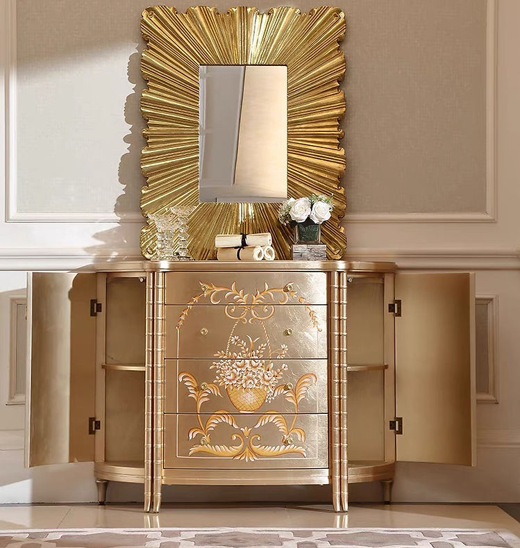 Royale French Console Table Drawer Chest
