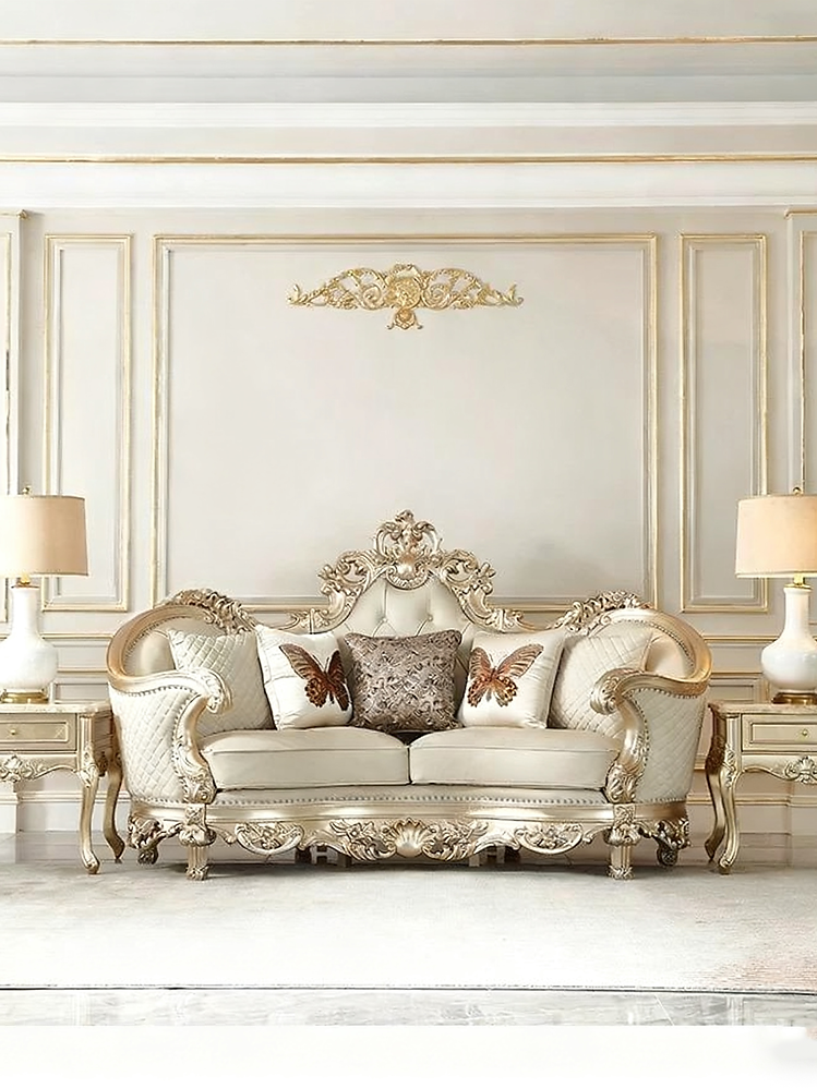 Versailles French Solid Wood Sofa