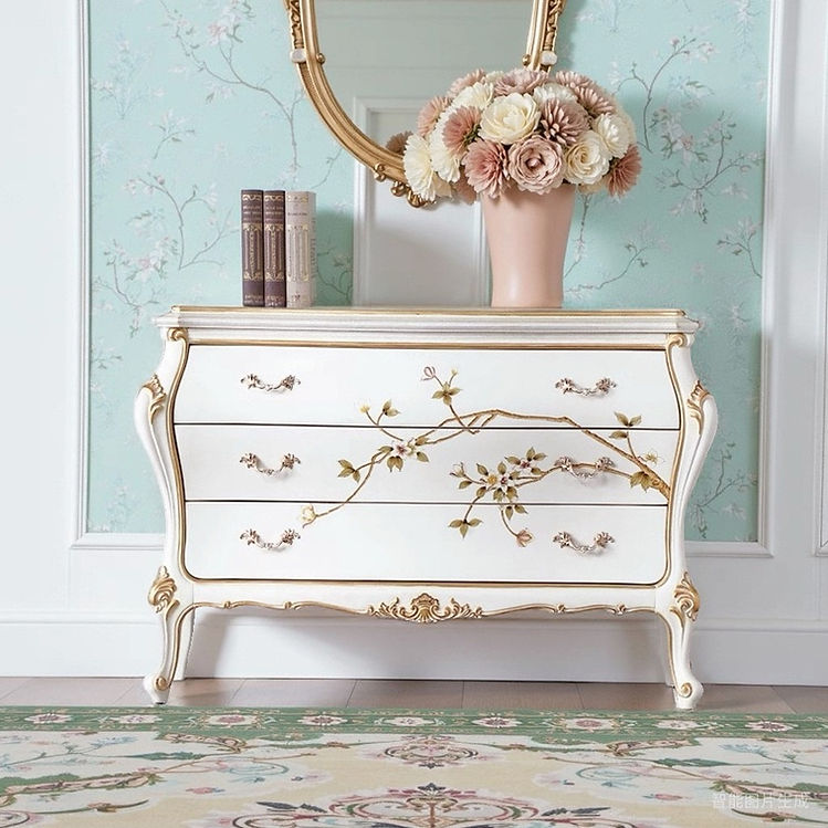 Ivory Luxe French Vintage Buffet Drawer Chest