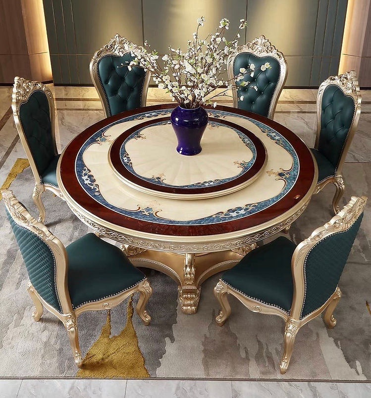 Versailles Garden French Round Dining Table