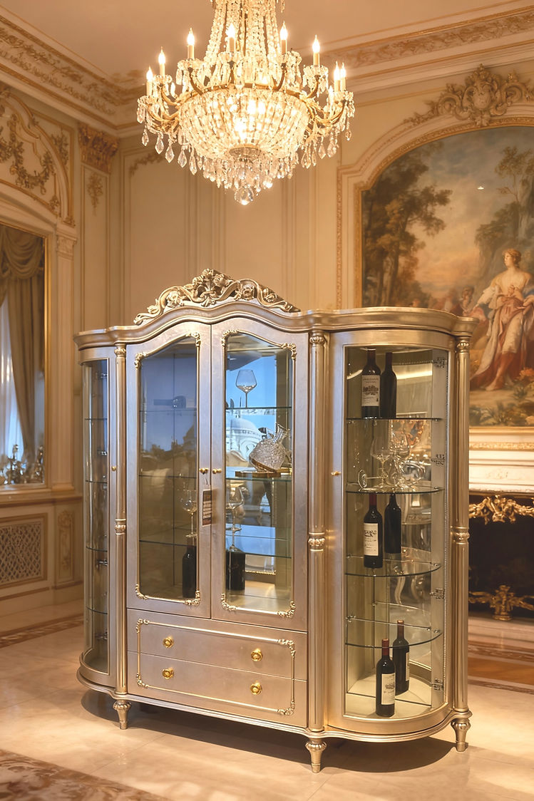 Royale Half Round French Display Cabinet