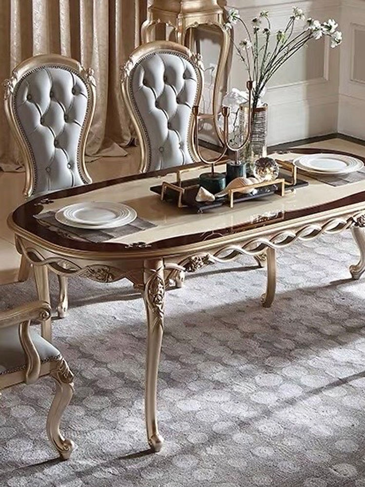 Shell Elegance French Dining Table