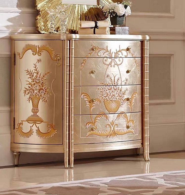 Royale French Console Table Drawer Chest