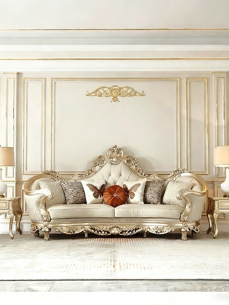 Versailles French Solid Wood Sofa