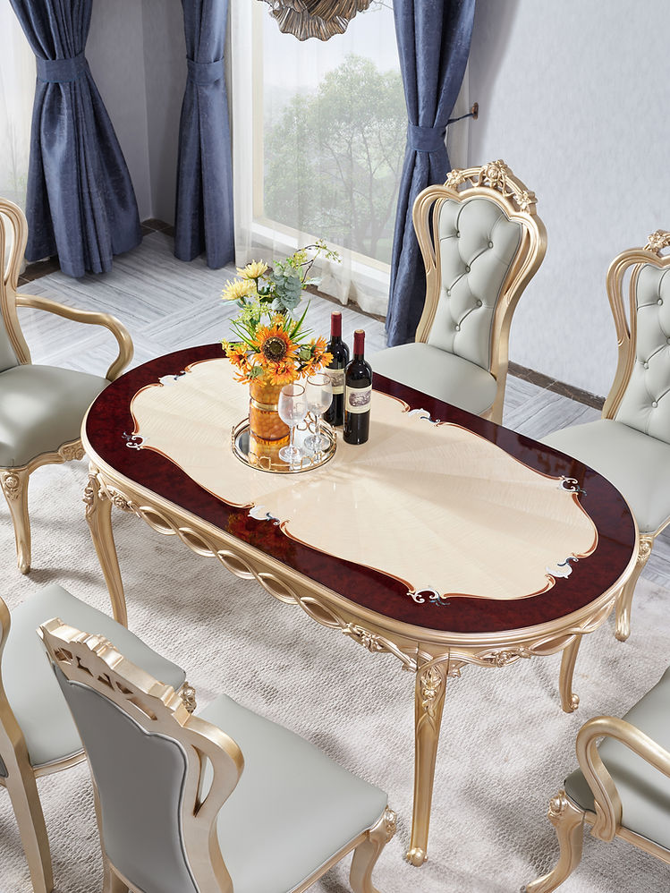 Shell Elegance French Dining Table