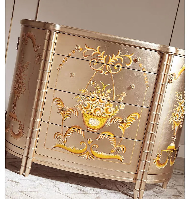 Royale French Console Table Drawer Chest