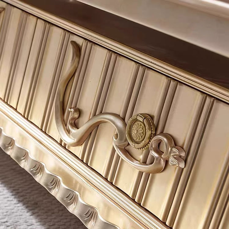 Solenne French Square Marble Coffee Table