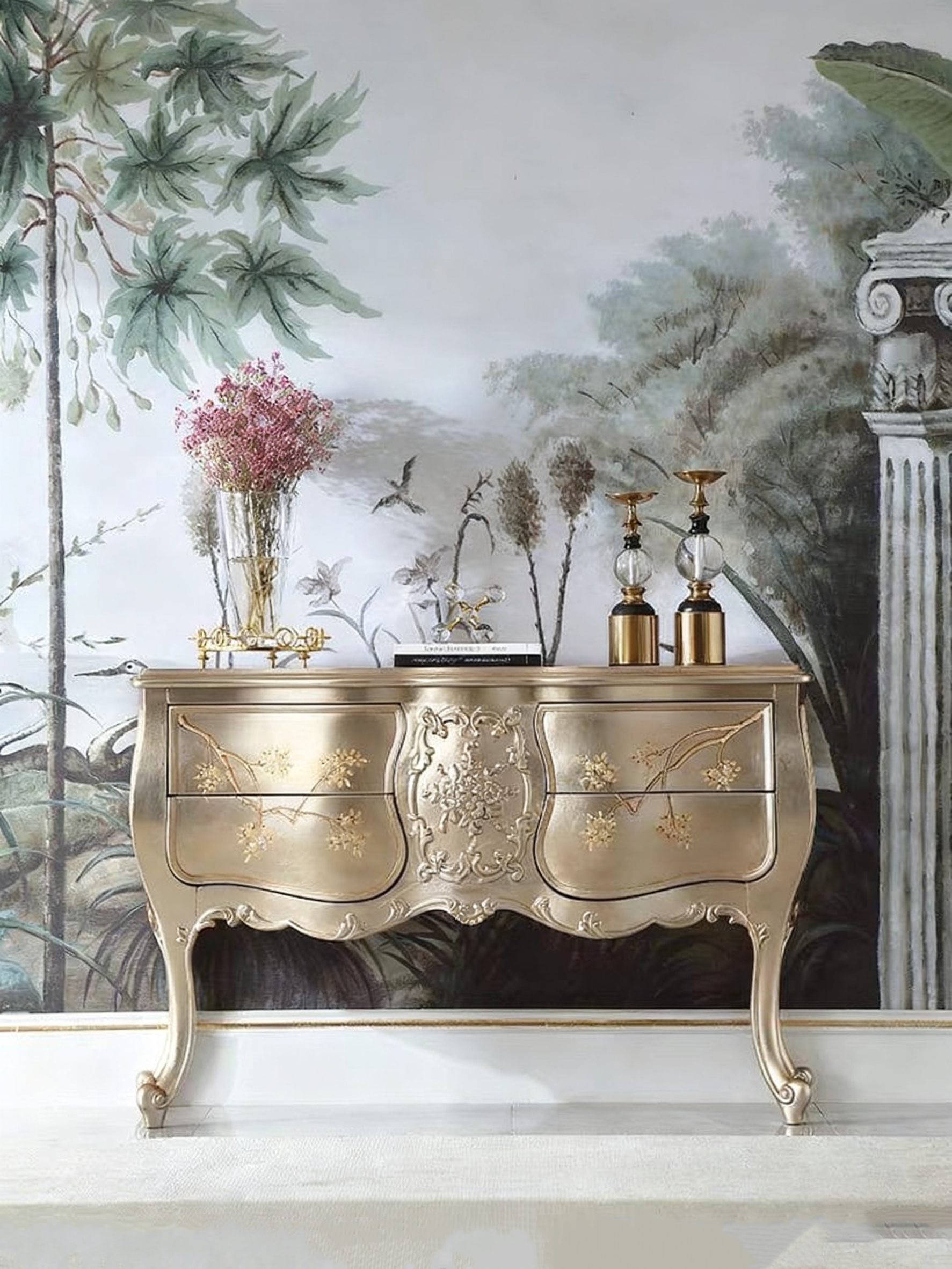 Versailles Gold French Console Table image 0