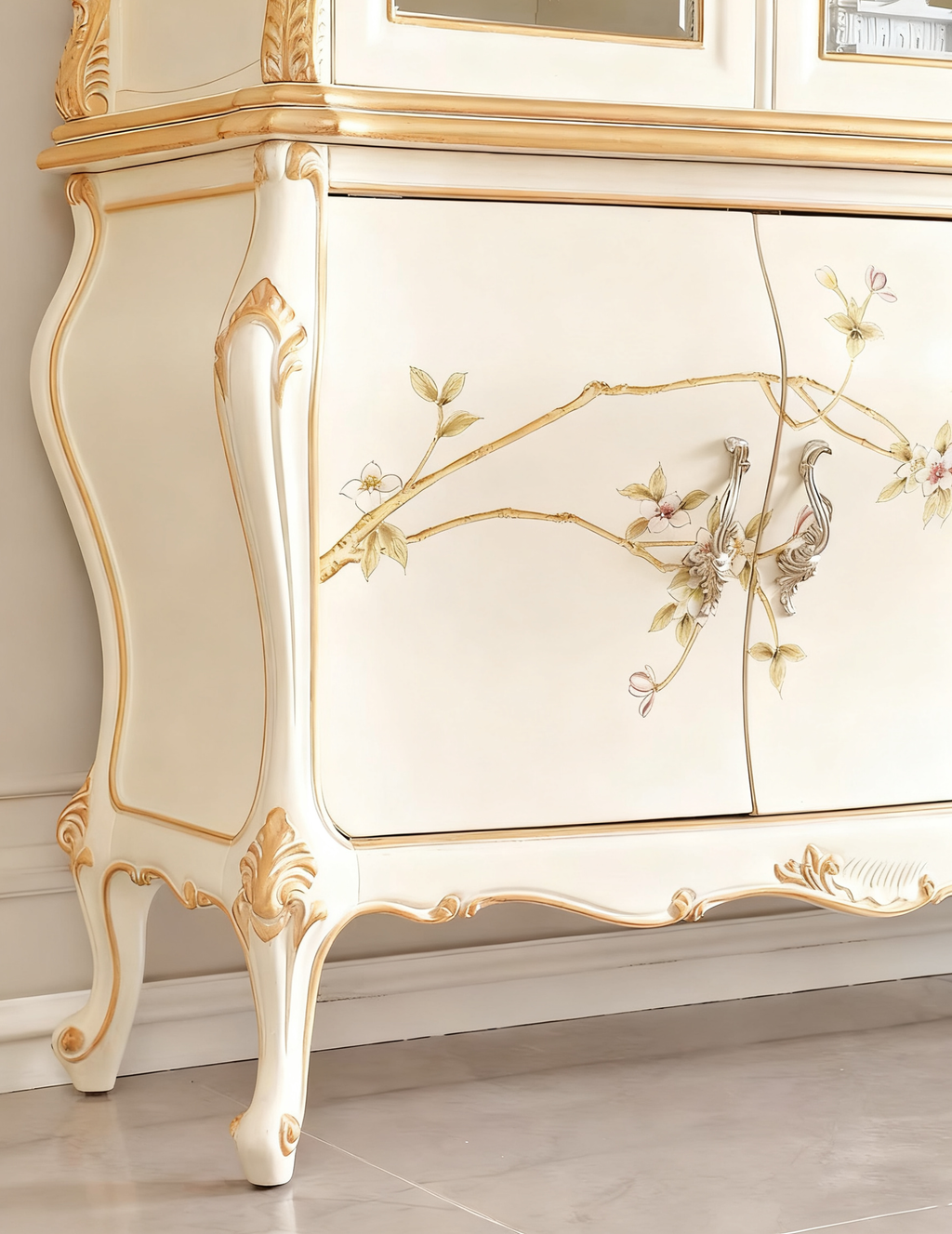 Ivory Luxe French Vintage Bookcase image 6