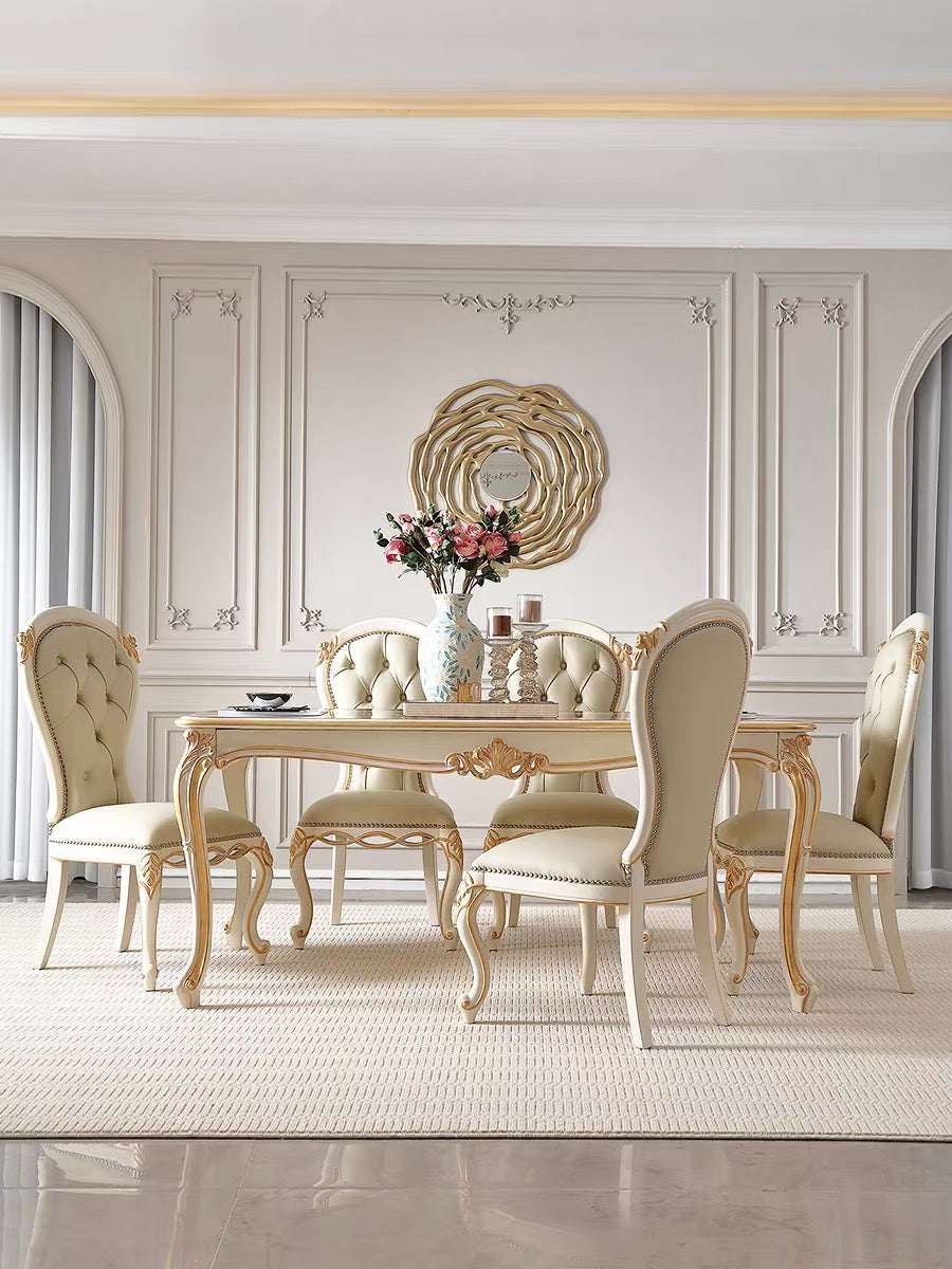 Ivory Bloom French Vintage Dining Chair image 5