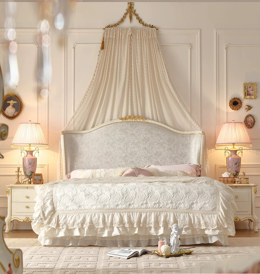 Royal Blossom Elegant French Vintage King Bed image 0