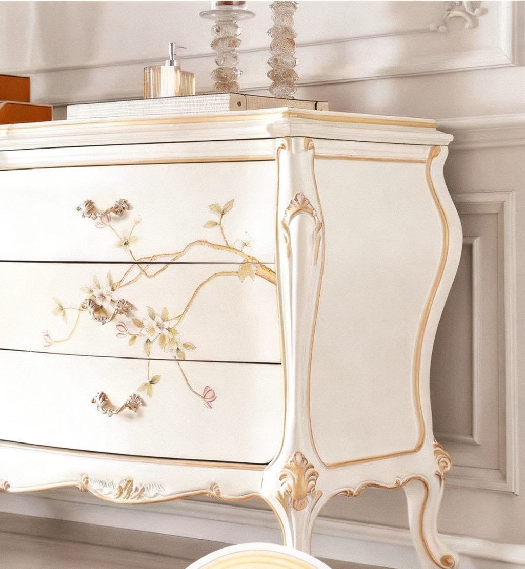 Eternal Bloom French Vintage Drawer Chest image 10