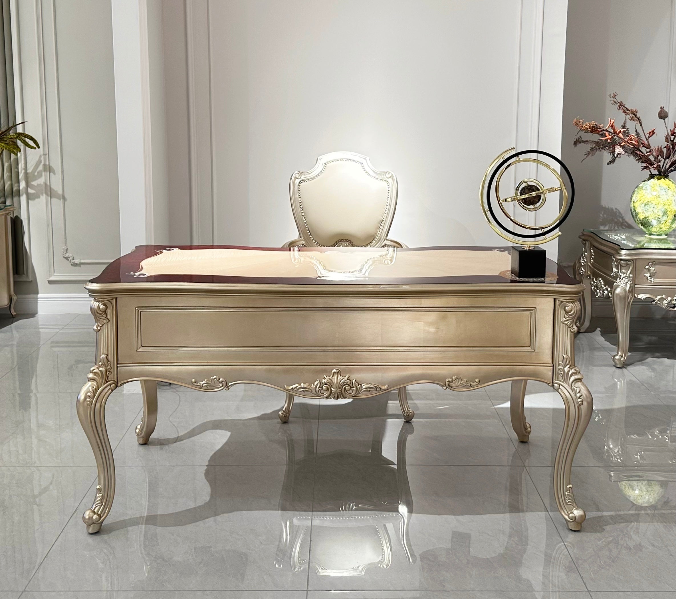 Veloria French Office Desk & Chair image 3