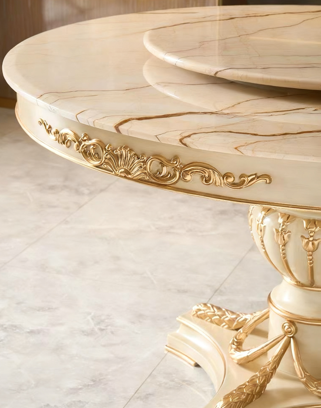 Eden Carved French Dining Table image 4