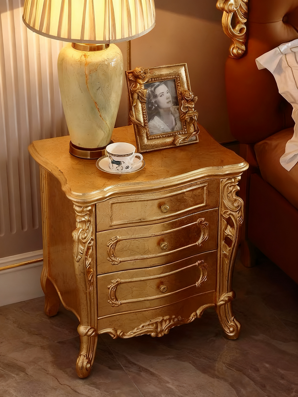 Versailles French Bedside Table image 1